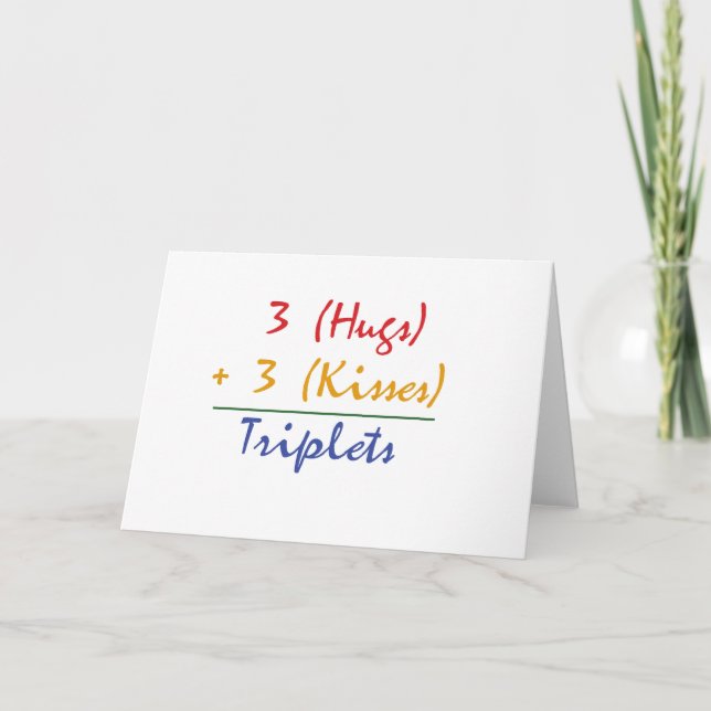 Triplets Math Card (Front)
