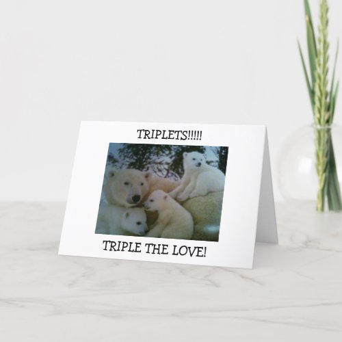 TRIPLETSTRIPLE THE LOVE_CONGRATULATIONS CARD