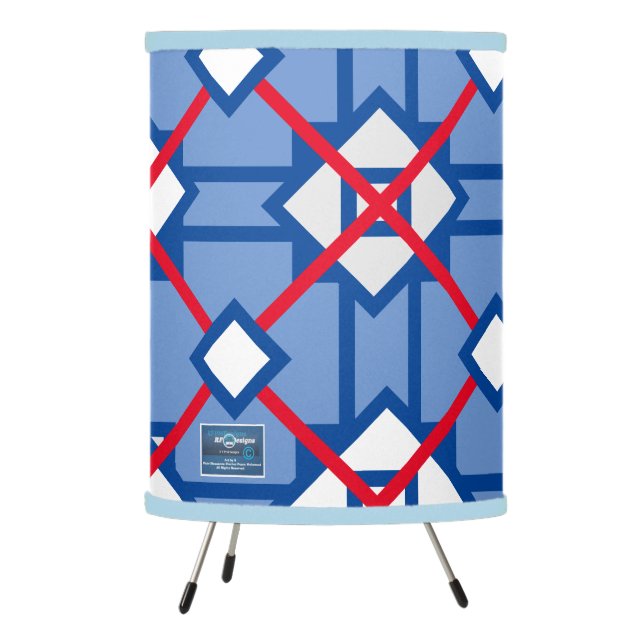 Tripod Lamp (Red Cross) RFPMDesigns ©️2024 (Left)