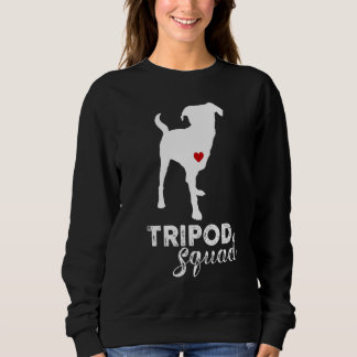 Tripod Squad Left Front Leg Amputee Three Legged D Sweatshirt