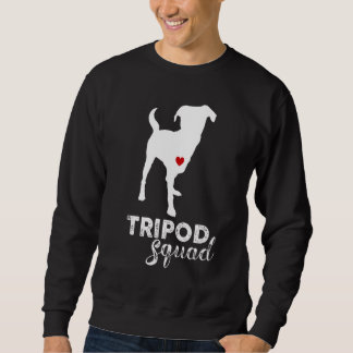 Tripod Squad Left Front Leg Amputee Three Legged D Sweatshirt