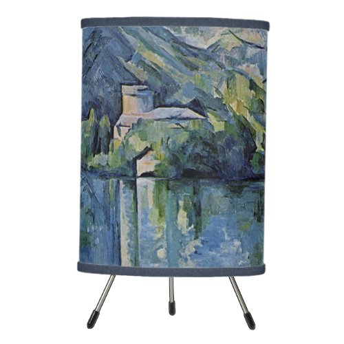 Tripod Table Lamp with Cezannes Annecy Lake