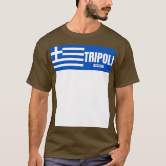 Tripoli City with Greek Flag T-Shirt