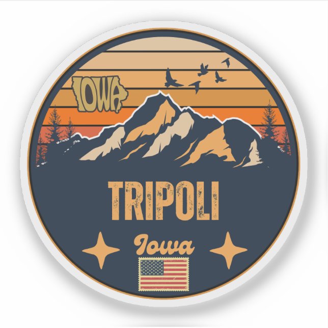 Tripoli, Iowa Sticker (Front)