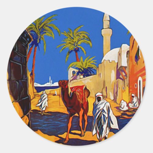 Tripoli _ Libia Libya Classic Round Sticker
