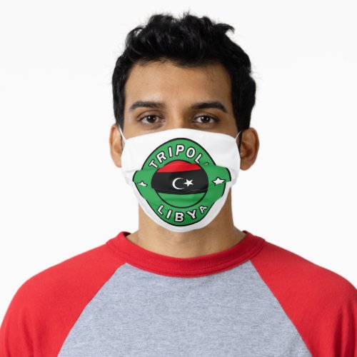Tripoli Libya Adult Cloth Face Mask