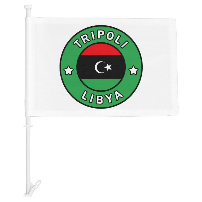 Tripoli Libya Car Flag (Front)