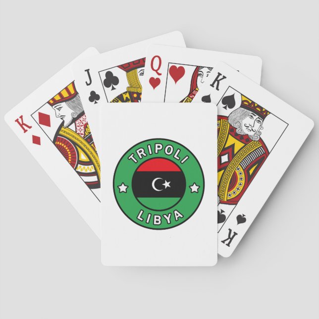 Tripoli Libya Poker Cards (Back)