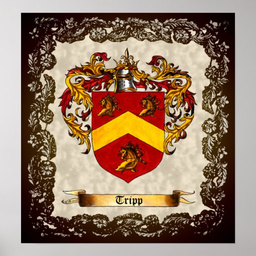 Tripp Coat of Arms Print | Zazzle