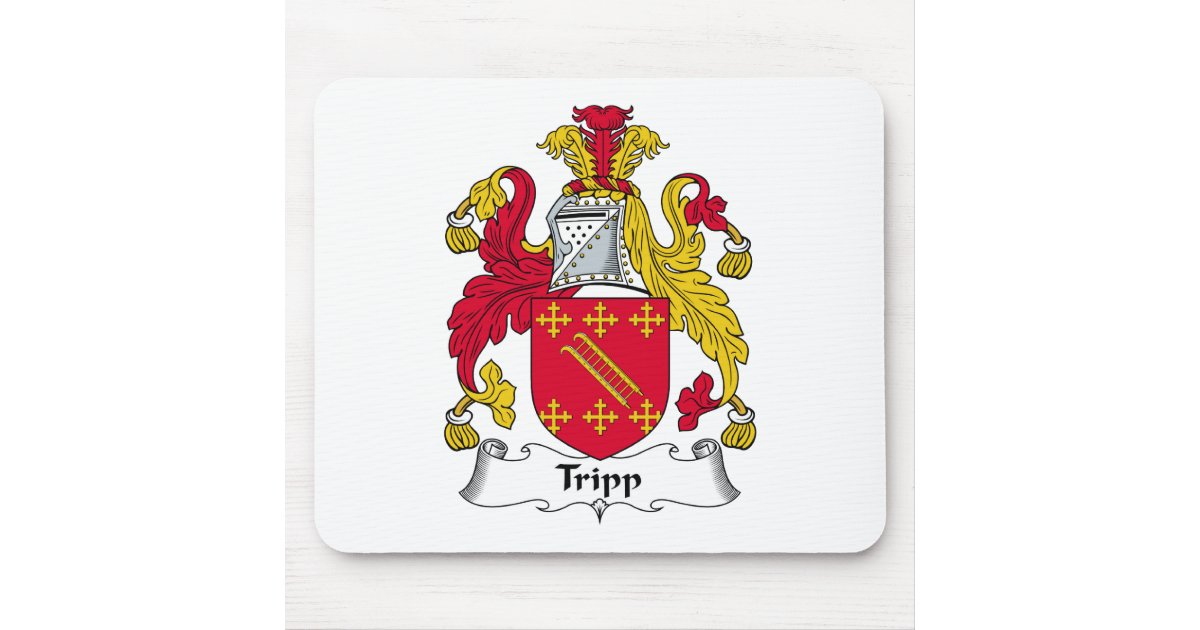 Tripp Family Crest Mouse Pad | Zazzle