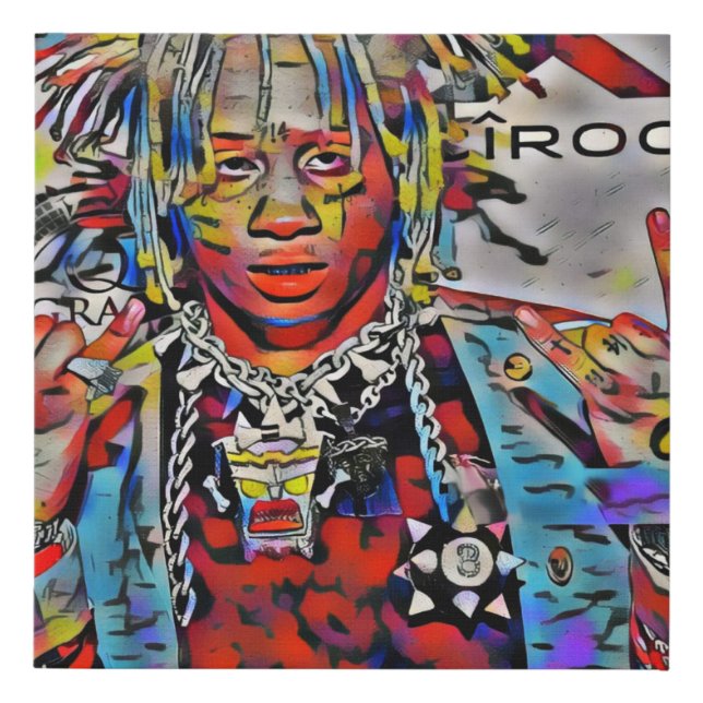 TRIPPIE REDD Wrapped Canvas Art (Front)