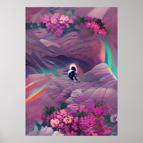 Tripping Balls Art _ Astronaut Obstacles Poster