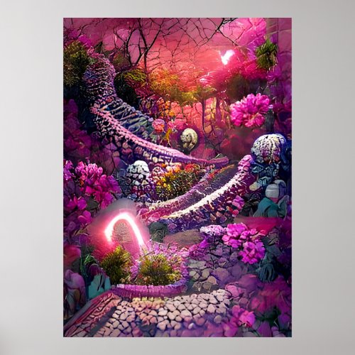 Tripping Balls Art _ Psychedelic Labyrinth Poster