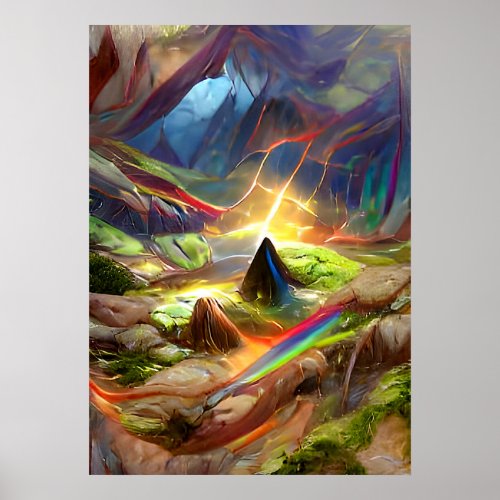 Tripping Balls Art _ Psychedelic Mind Cave Poster
