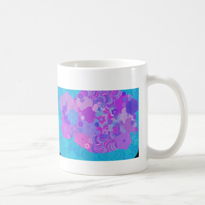 Tripping Purple Pansies Coffee Mug