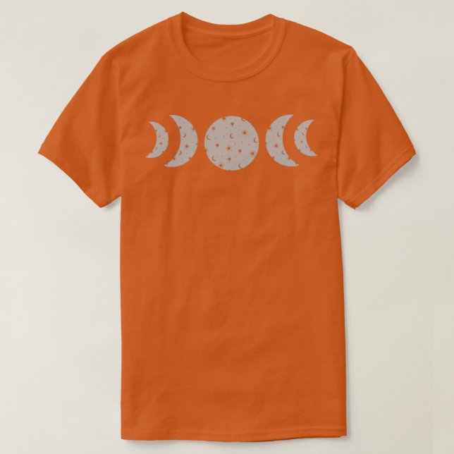 Tripple Moon Goddess silver T-Shirt (Design Front)