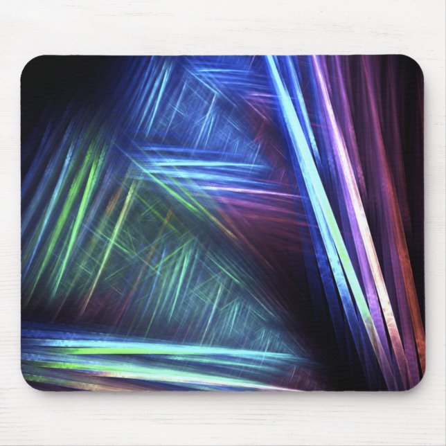 Trippy Abstract Fractal Mouse Pad (Front)