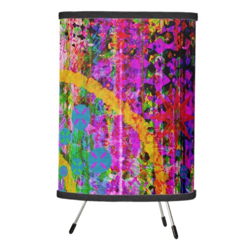 Trippy Abstract Tripod Lamp