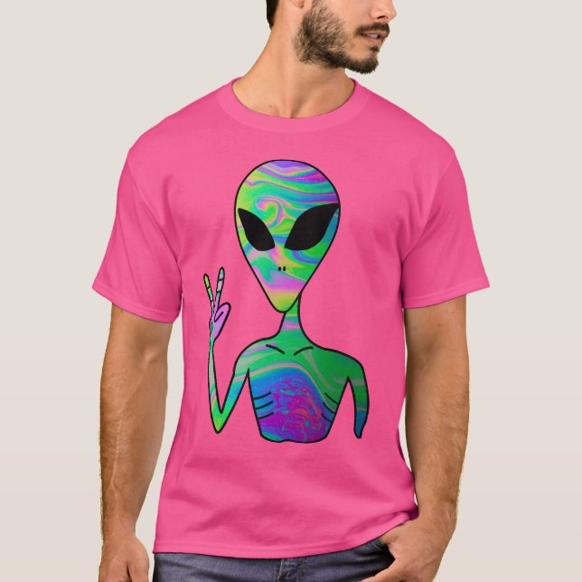 Trippy Alien 7 T-Shirt (Front)