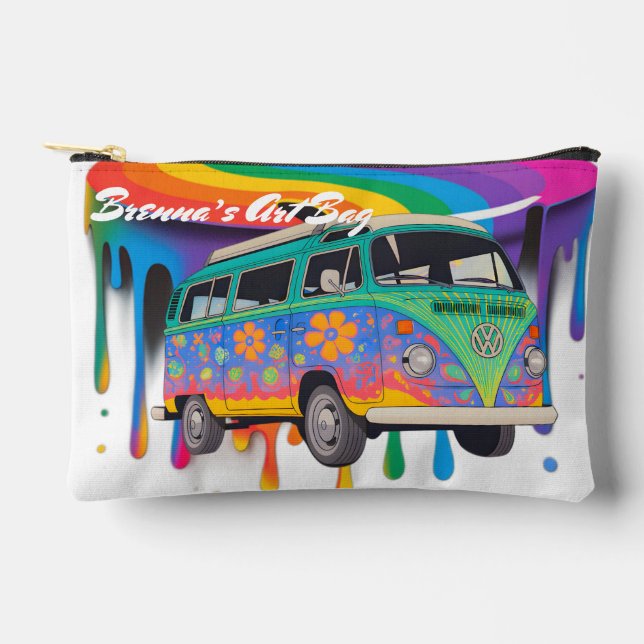 Trippy Art Accessories Bag (Front)
