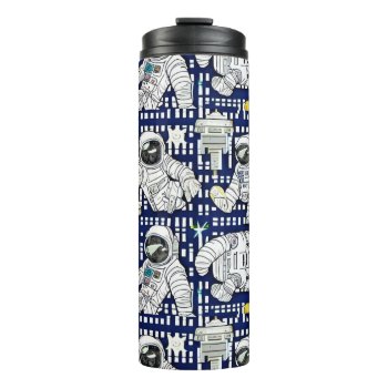 Trippy Astronaut Art Thermal Tumbler by Crosier at Zazzle