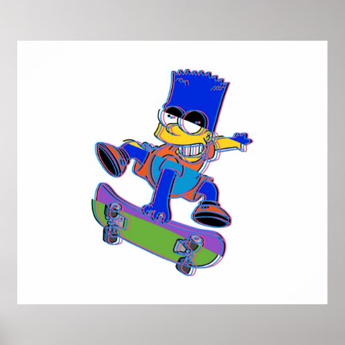 Trippy Bart Poster