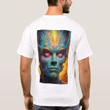 Trippy Beautiful Outer Space Alien Face T-Shirt