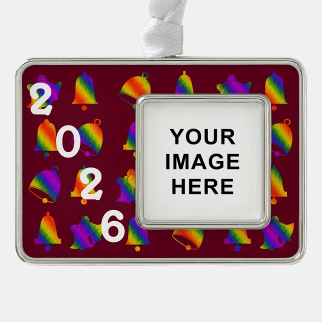 Trippy Bells Christmas Ornament (Front)