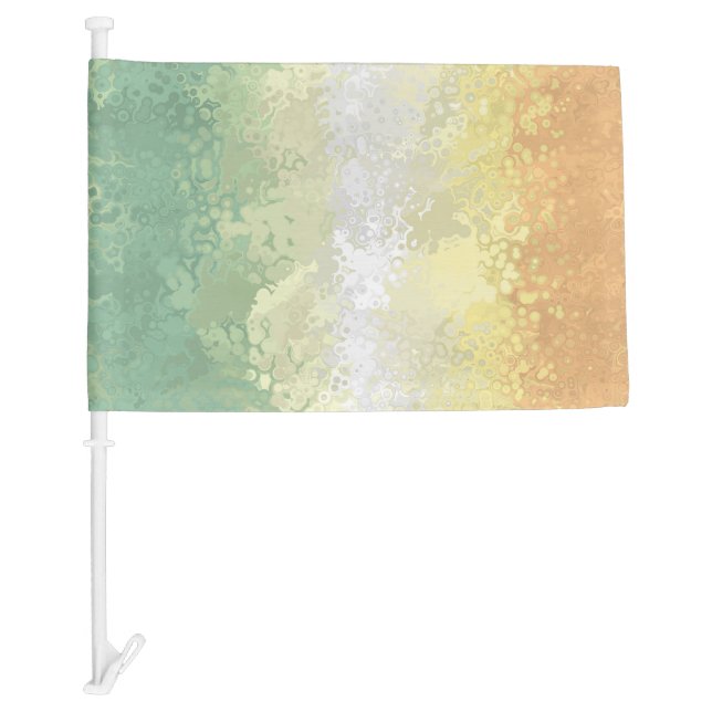 Trippy Boho Groovy Abstract Genderflor Pride Flag (Front)