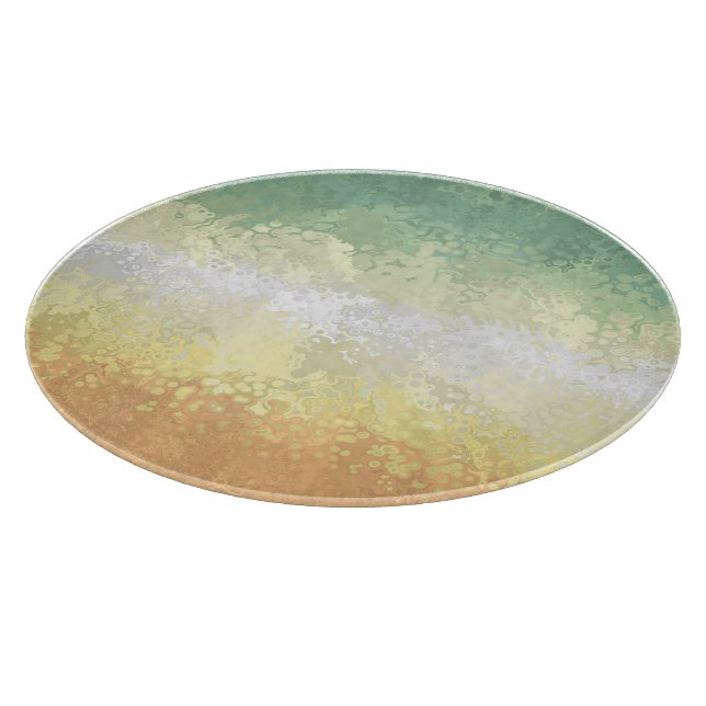 Trippy Boho Groovy Abstract Genderflor Pride Flag Cutting Board (Corner)