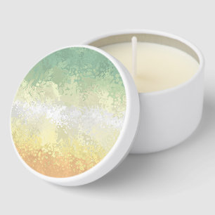Trippy Boho Groovy Abstract Genderflor Pride Flag Mini Candle Favors