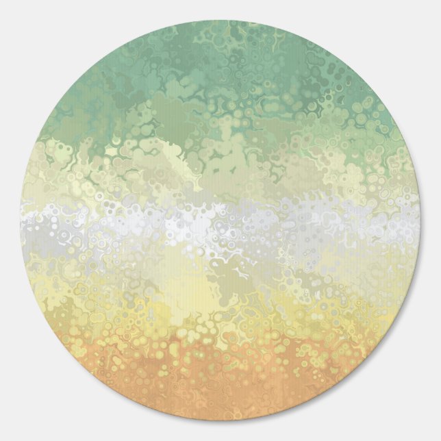 Trippy Boho Groovy Abstract Genderflor Pride Flag Sign (Front)