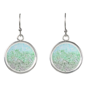 Trippy Boho Groovy Grungy Autoromantic Pride Flag Earrings
