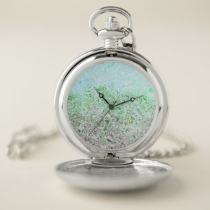 Trippy Boho Groovy Grungy Autoromantic Pride Flag Pocket Watch