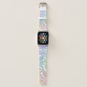 Trippy Boho Marbled Colorful Rainbow Abstract Apple Watch Band