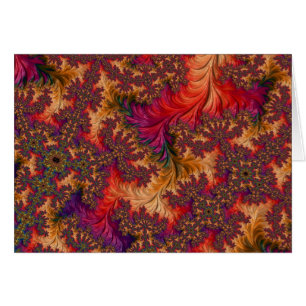 Trippy Bright Dazzling Branching Abstract Fractal Cards