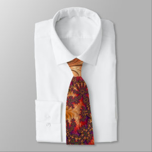 Trippy Bright Dazzling Branching Abstract Fractal Tie