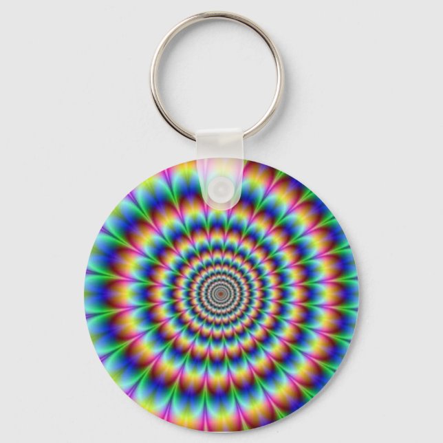 trippy chain keychain (Front)