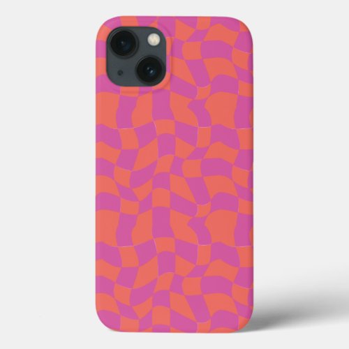 Trippy Checkerboard iPhone case