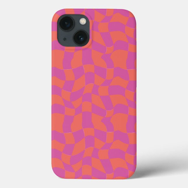 Trippy Checkerboard iPhone case (Back)