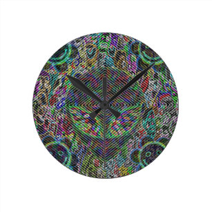 Trippy Wall Clocks | Zazzle