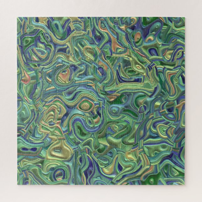 Trippy Colorful 3D Swirls   Jigsaw Puzzle (Vertical)