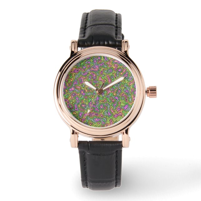 Trippy Colorful Blob Watch (Front)