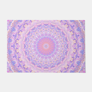 Trippy Colorful Intricate Boho Hippie Mandala Doormat