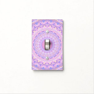 Trippy Colorful Intricate Boho Hippie Mandala Light Switch Cover