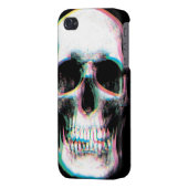 Trippy Colorful Skull iPhone Case (Back Left)
