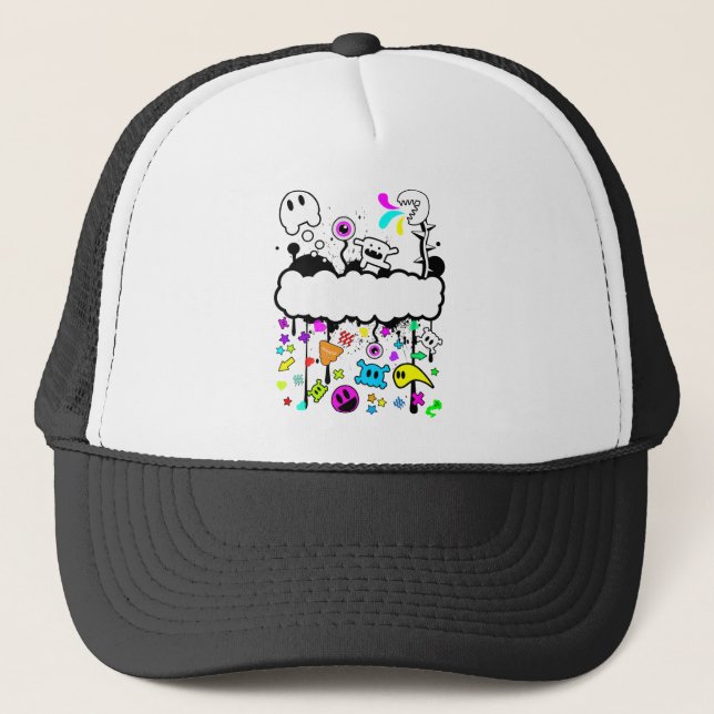 Trippy de-do-da trucker hat (Front)