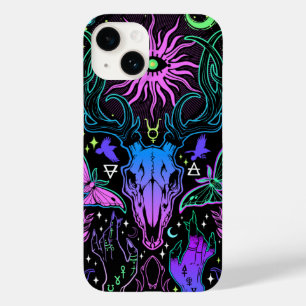 Trippy Deer Skull Case-Mate iPhone 14 Case