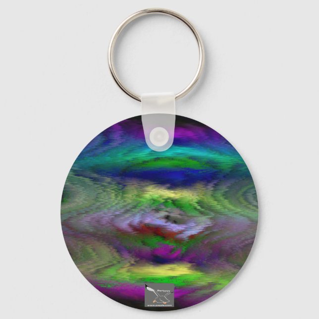 Trippy Design Keychain (Front)