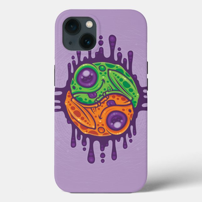 Trippy Drippy Frog Yin Yang Case-Mate iPhone Case (Back)
